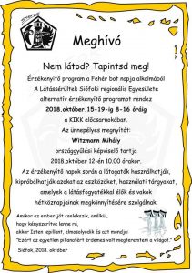 A Plakáton a meghívó és a programterv olvasható, mely a hír leírásával azonos.