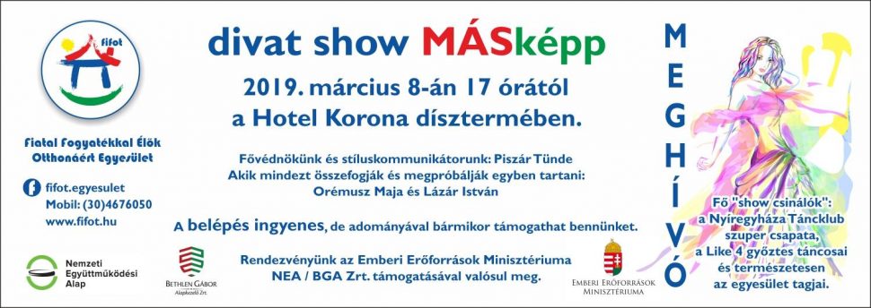  A képen a program plakátja látható, melynek szöveges tartalma leírásra került a hírben (helyszín, időpont, támogatók).