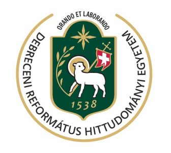 A képen az egyetem címere zöld alapon egy bárány, búzakalász, zászló 1538, illetve az intézmény neve látható.