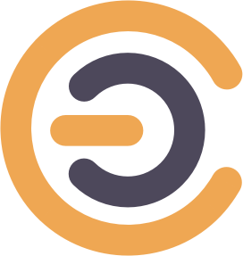A képen egy narancssárga és egy fekete színű C betű látható egymásba fonódva