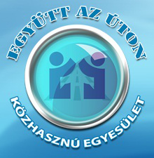 A képen kék alapon két egymással szemben ülő emberke látható. illetve körben az egyesület neve.