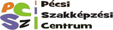 A képen PSZC betűk láthatók különböző színekben, illetve az intézmény teljes neve fekete betűkkel
