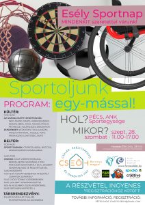 A képen a rendezvény plakátja látható. Fontosabb információk: helyszín - Pécs, ANK Sportegysége, dátum 2019.09.28.