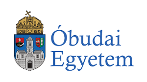 A képen az Óbudai Egyetem logója látható, ami egy címer.
